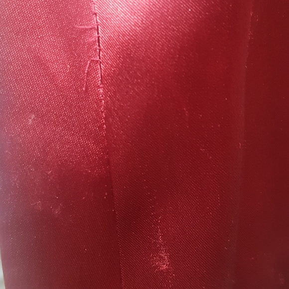 Size 6 Oleg Cassini red satin cocktail dress - Picture 7 of 7